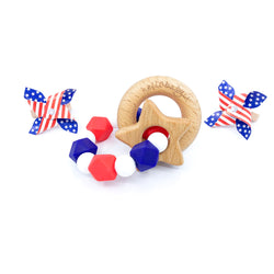 Patriotic Teether - 'MERICA love USA Summer Sale