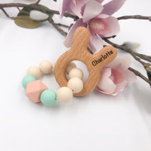Engraved & Personalized Mini Bunny Easter Silicone Teethers