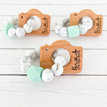 Engraved LOGO 10 Pack Custom Mini Camera Teether (Choose Your Colors)