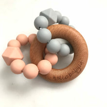Triple Ring Silicone & Wood Teethers