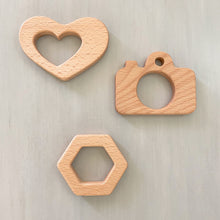 Engraved and Personalized Wood Shape Teether
